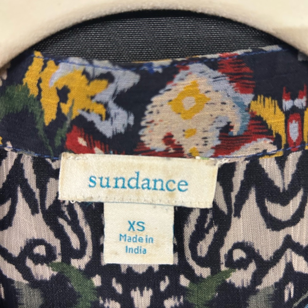 Sundance Colorful Patchwork Blouse - image 2
